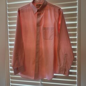 Men's Roundtree & Yorke Light Pink Dress Shirt- Large
